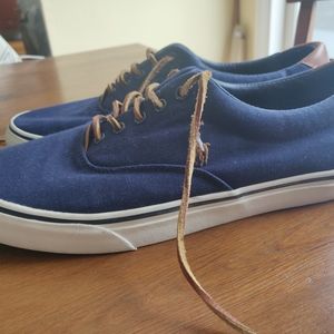 Polo Ralph Lauren navy boat shoes